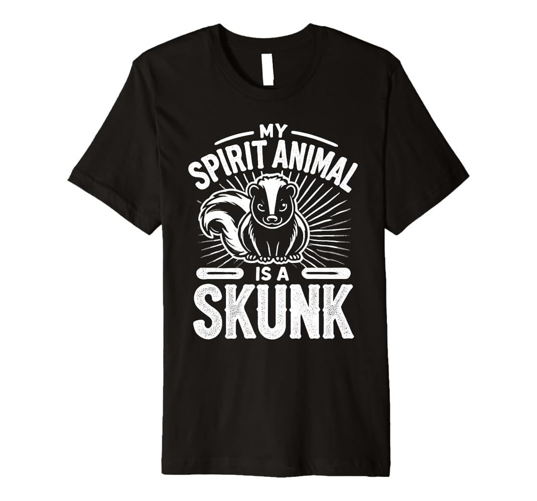 Amazon.com: My Spirit Animal Is A SKUNK T-Shirt Funny SKUNKS